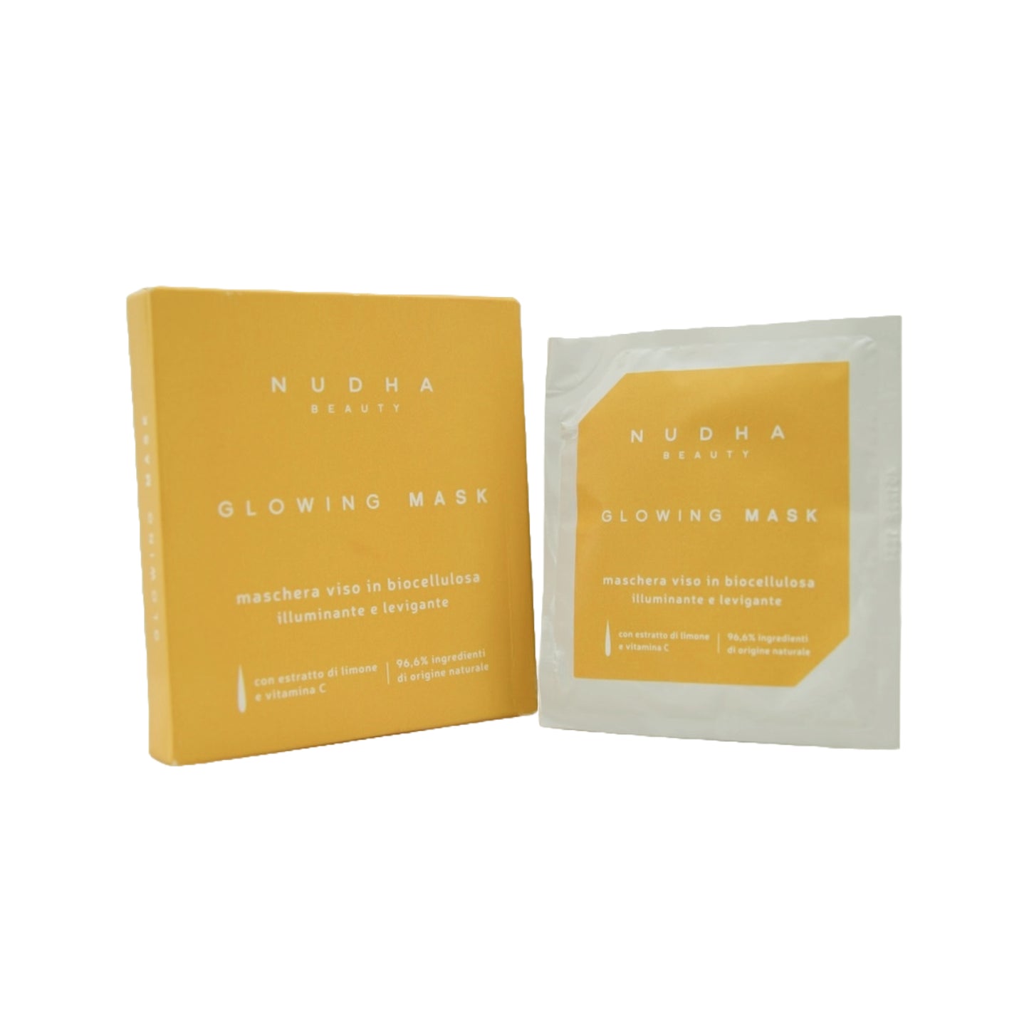 GLOWING MASK, maschera illuminante e levigante