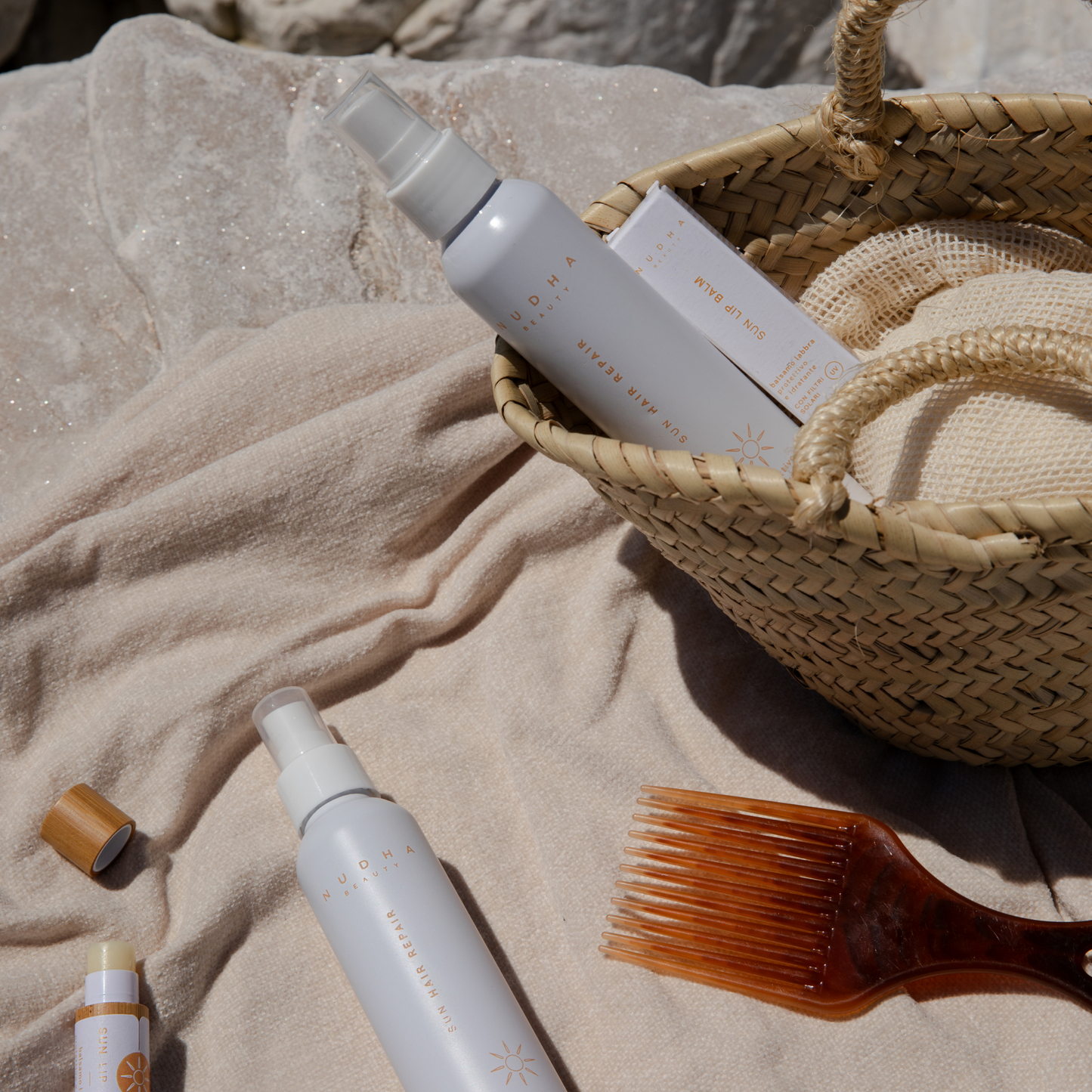 SUN HAIR REPAIR & LIP BALM, protezione labbra e capelli