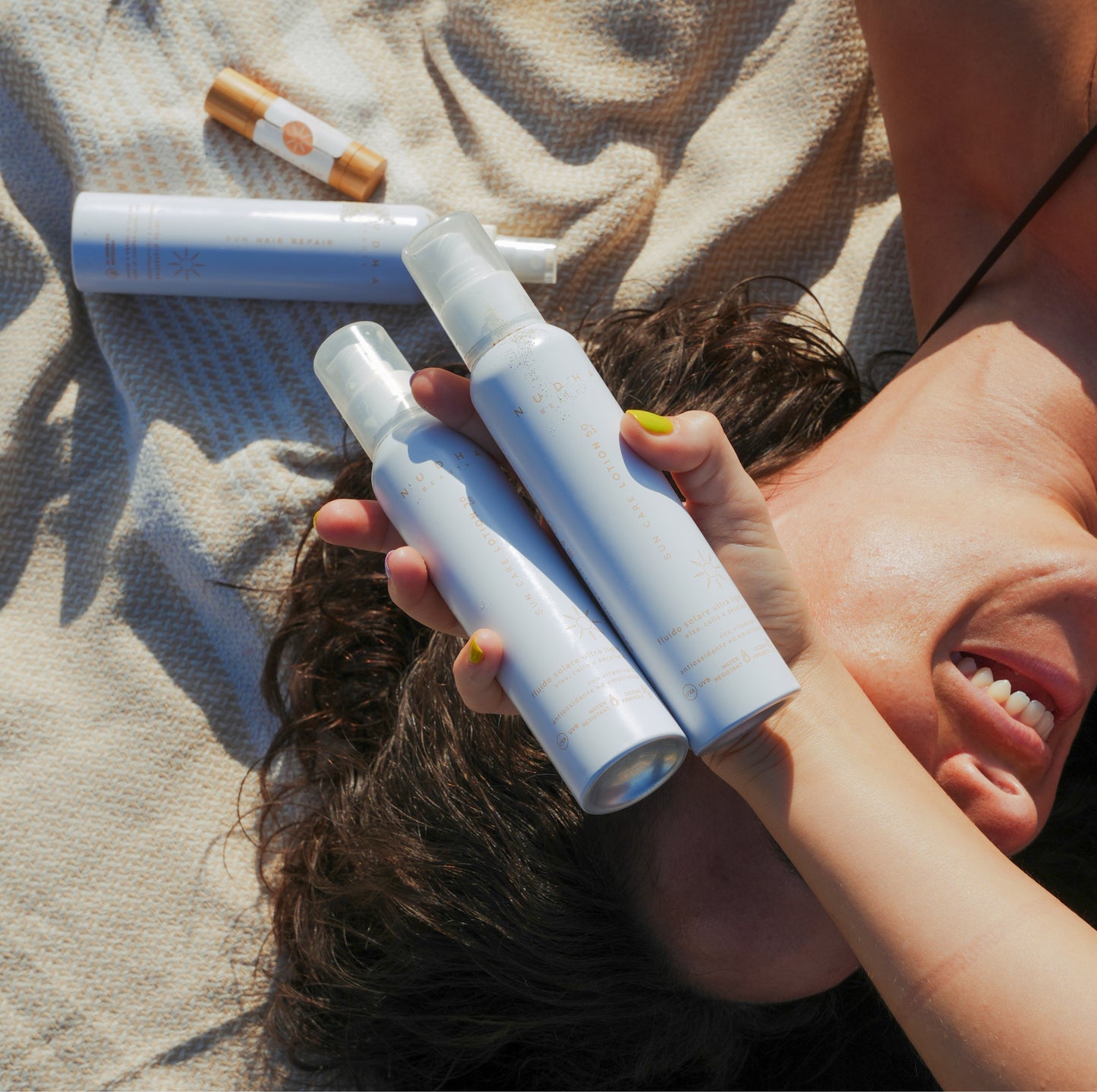 KIT SUN COMPLETE, protezione sole per viso, labbra e capelli