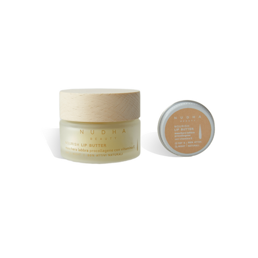 NOURISH LIP BUTTER, maschera procollagene con Vitamina E