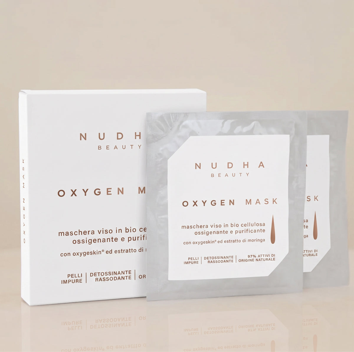 OXYGEN MASK, maschera in biocellulosa ossigenante e purificante