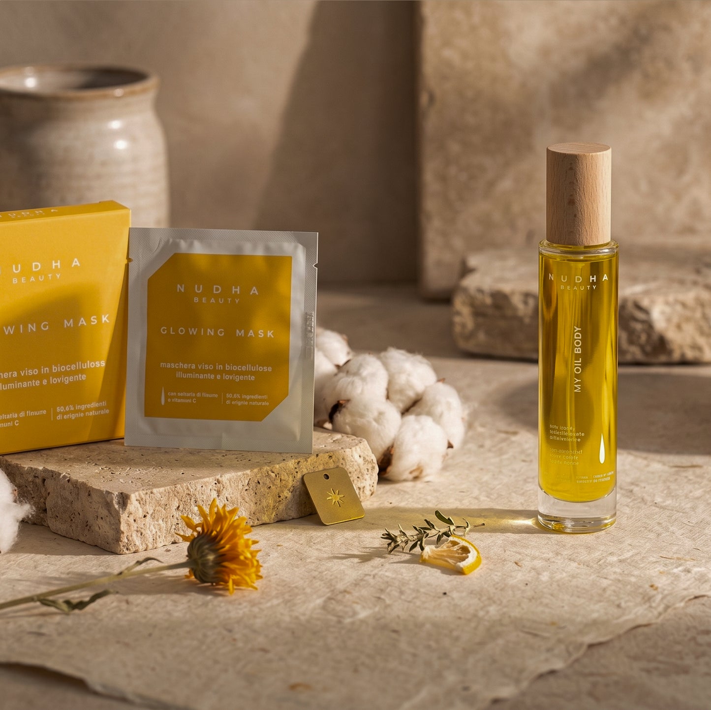 GLOWING MASK E MYOIL BODY, happy monday